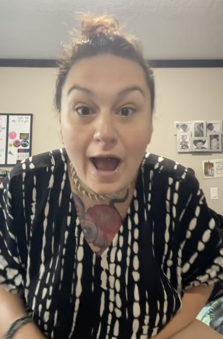 woman talking about taxes on tips